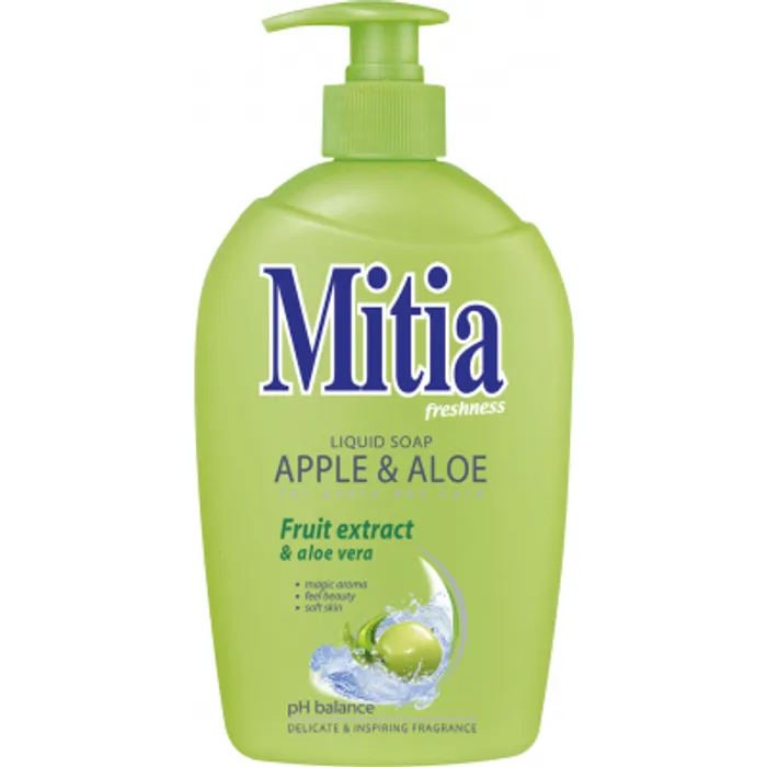 Główne zdjęcie produktu Mýdlo tekuté Mitia Apple Aloe 500 ml s pumpičkou