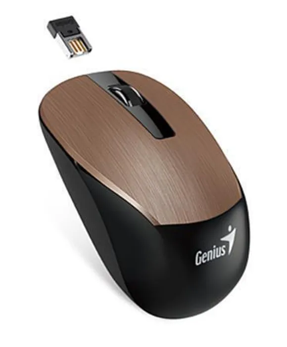 Główne zdjęcie produktu Myš, bezdrátová, optická, standardní velikost, GENIUS "NX-7015", měděná