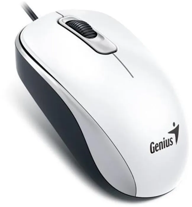 Główne zdjęcie produktu Myš, drátová, optická, standardní velikost, USB, GENIUS "DX-110", bílá