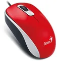 Genius Mysz DX-110, 1000DPI, optyczna, 3kl., przewodowa USB, czerwona, standardowy, uniwersalny
