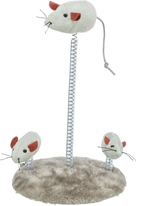 Główne zdjęcie produktu Myší rodinka na pružině 15 x 22 cm