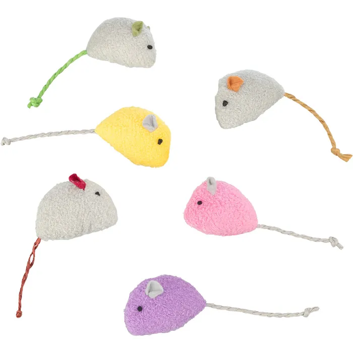 Główne zdjęcie produktu Myška plyšová s catnipem, 5 cm, různé barvy