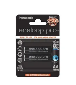 Akumulator, AA (ołówek), 2x2500 mAh, PANASONIC Eneloop PRO