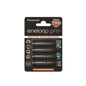 Akumulator, AA (ołówek), 4x2500 mAh, PANASONIC Eneloop PRO