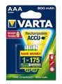Następne zdjęcie produktu Akumulator, AAA (mikroołówek), 2x800 mAh, wstępnie naładowany, VARTA Longlife Accu