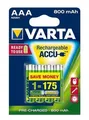 Następne zdjęcie produktu Akumulator, AAA (mikroołówek), 4x800 mAh, wstępnie naładowany, VARTA Longlife Accu