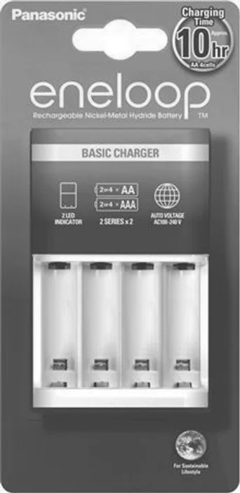 Główne zdjęcie produktu Nabíječka baterií, AA/AAA, 2/4, PANASONIC "Eneloop"
