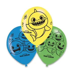 Balony Baby Shark mix kolorów i wzorów [6 szt.]