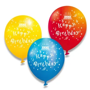 Balony Dmuchane - Happy Birthday 6 szt