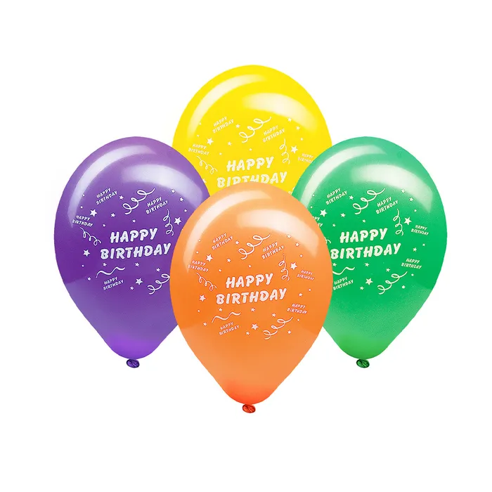 Główne zdjęcie produktu Nafukovací balónky "Happy Birthday" "M" [100 ks]