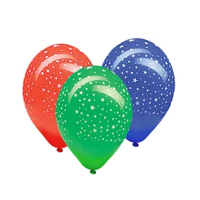 Balon Gwiazdki różne kolory średnica 30cm `L` [5 szt]