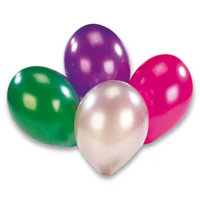 Balony nadmuchiwane metaliczne 8 szt, mix kolorów