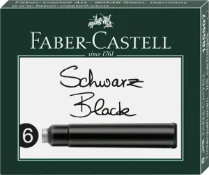Wymienne wkłady atramentowe Faber-Castell 185507, czarne
