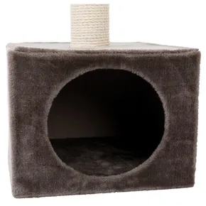 Zapasowa jaskinia 36 x 27,5 x 36 cm, platynowo-szara do # 43952 - Drapak SAN FERNANDO