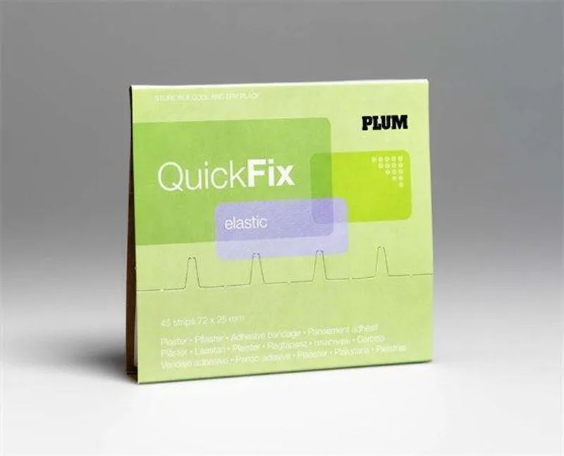 Główne zdjęcie produktu Náhradní náplastě, elastické textilní, PLUM, 45ks
