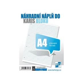 Zapasowy wkład do KARIS A4 100 ark., linia