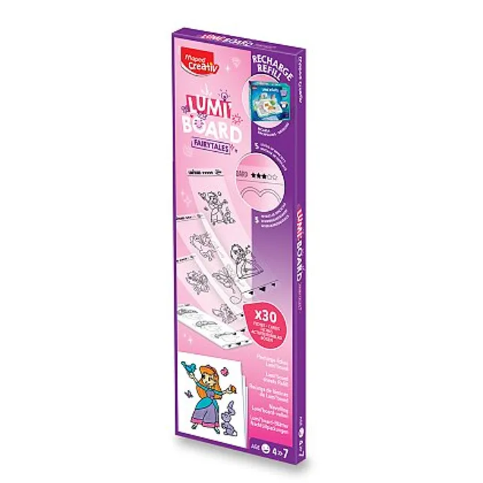 Główne zdjęcie produktu Náhradní náplň do kreativní sady Lumi Board - Pohádka