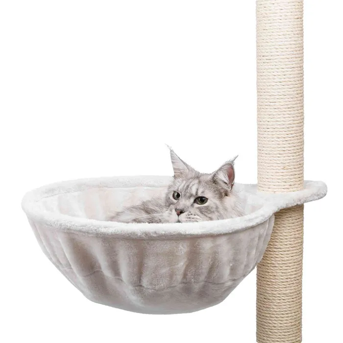 Główne zdjęcie produktu Náhradní odpočívadlo, plyšové lehátko XXL 45 cm max do 9 kg, světle šedé