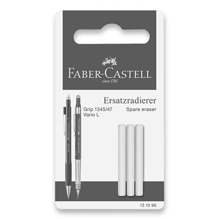 Główne zdjęcie produktu Náhradní pryž Faber-Castell Grip 3 ks