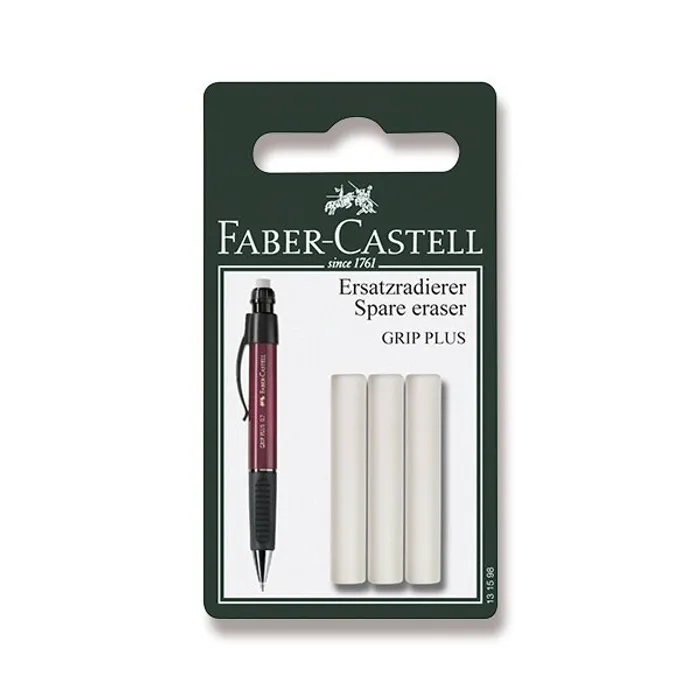Główne zdjęcie produktu Náhradní pryž Faber-Castell Grip Plus 3 ks