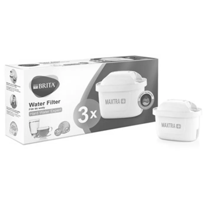 Główne zdjęcie produktu Náhradní vodní filtr Maxtra+ Hard Water Expert, 3ks, Brita