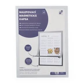 Kieszeń magnetyczna samoprzylepna A3 srebrna
