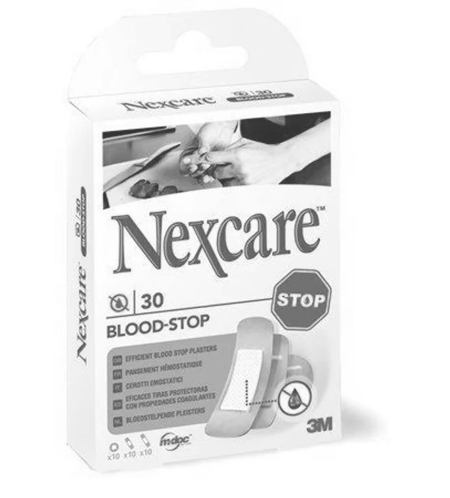Główne zdjęcie produktu Náplast na zastavení krvácení, 3M "Nexcare Blood Stop", 30ks/balení