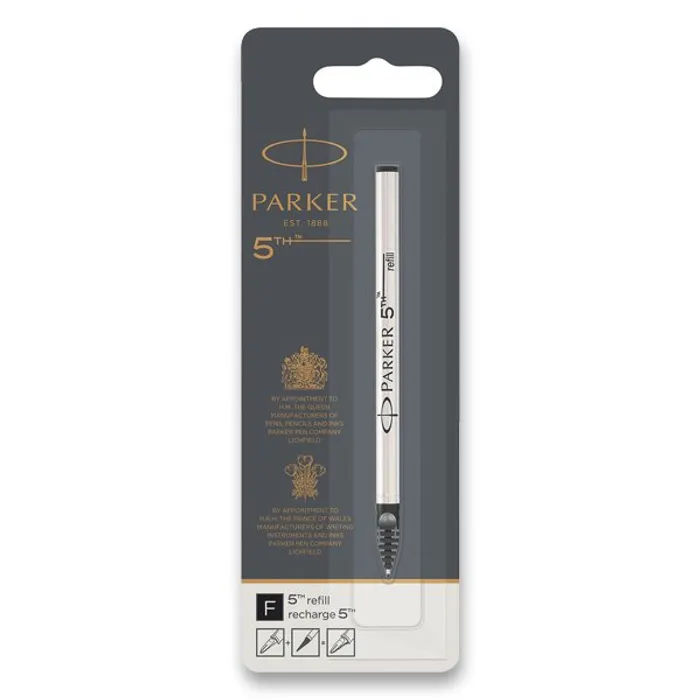 Główne zdjęcie produktu Náplň do 5th černá -F- PARKER