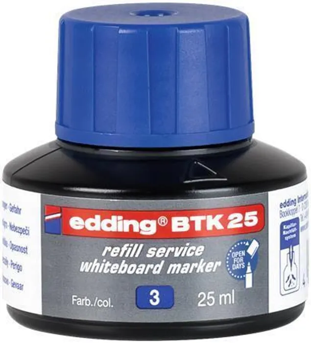 Główne zdjęcie produktu Náplň do popisovače na bílou tabuli a flipchart "BTK 25", modrá, EDDING