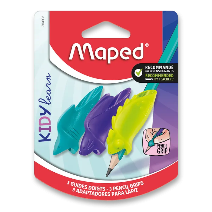 Główne zdjęcie produktu Nástavec na tužku Finger Guide Maped Kidy Learn Grip Animals - 3 ks