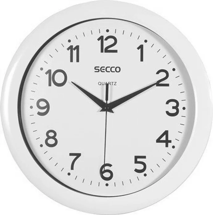Główne zdjęcie produktu Nástěnné hodiny, bílá, 30 cm, SECCO
