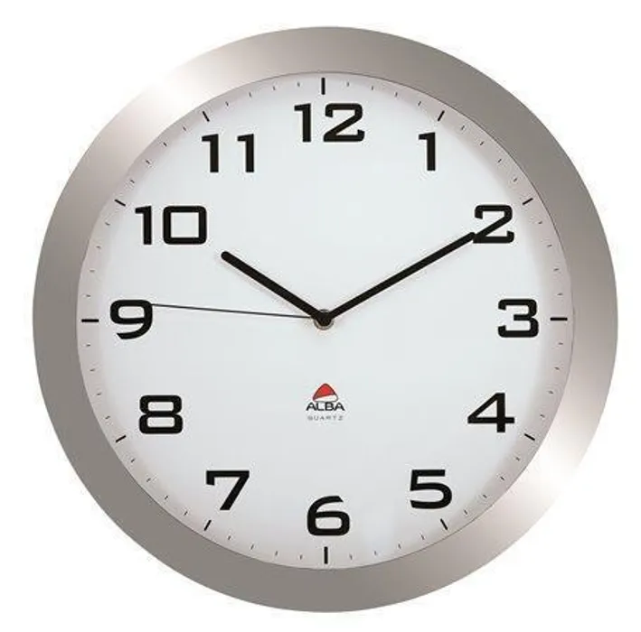 Główne zdjęcie produktu Nástěnné hodiny "Horissimo", 38 cm, ALBA, stříbrné