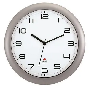 Zegar ścienny Hornew, 30 cm, ALBA, srebrny