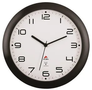 Zegar ścienny Hornewrc, sterowany radiowo, 30 cm, ALBA, czarny