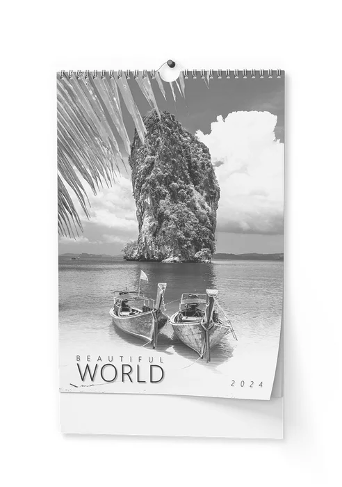 Główne zdjęcie produktu Nástěnný kalendář - Beautiful world - A3