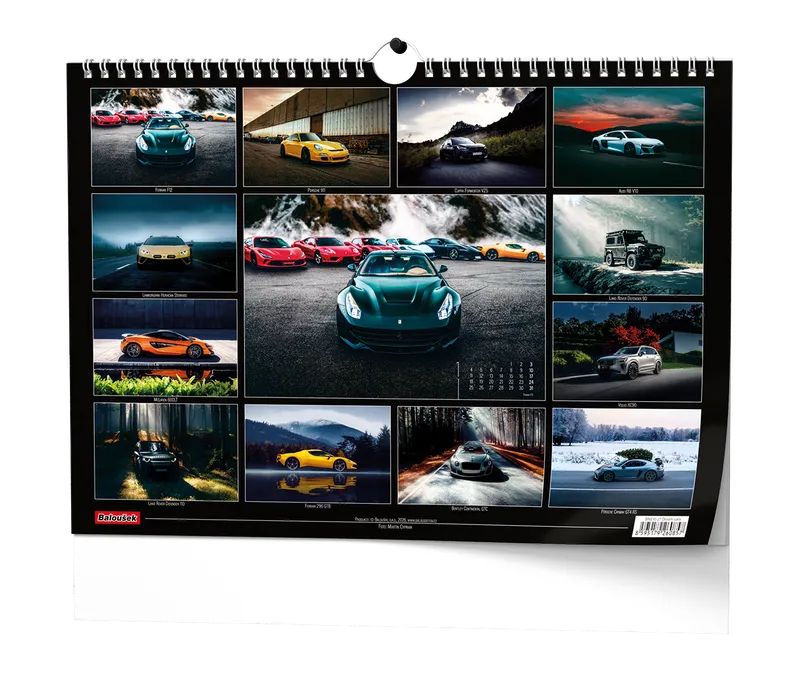 Główne zdjęcie produktu Nástěnný kalendář - Dream Cars - A3