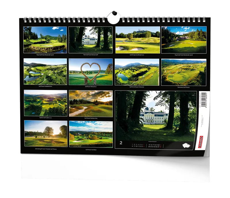 Główne zdjęcie produktu Nástěnný kalendář - Golf - české resorty