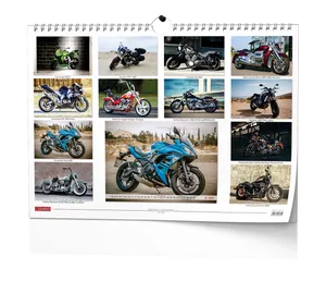 Kalendarz ścienny - Motocykl - A3