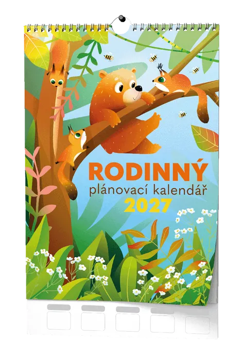 Główne zdjęcie produktu Nástěnný kalendář - Rodinný plánovací kalendář - A3