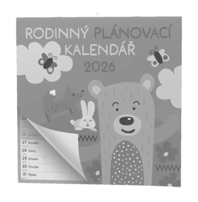 Główne zdjęcie produktu Nástěnný kalendář - Rodinný plánovací kalendář