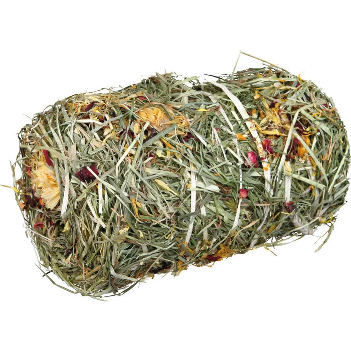 Główne zdjęcie produktu Natur Snack -přírodní váleček ze sena s květy pro hlod. 200g