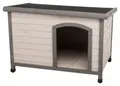 Domek dla psa Natura z płaskim dachem M-L 104 x 72 x 68 cm, szary