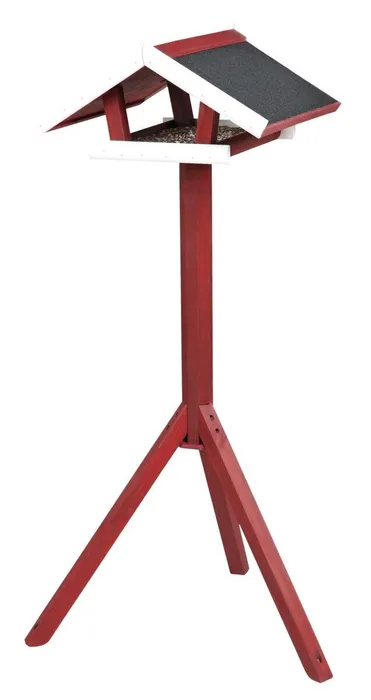 Główne zdjęcie produktu NATURA venkovní krmítko se stříškou, na trojnožce 1,15 m, 65 x 46 cm, borové dřevo, červen