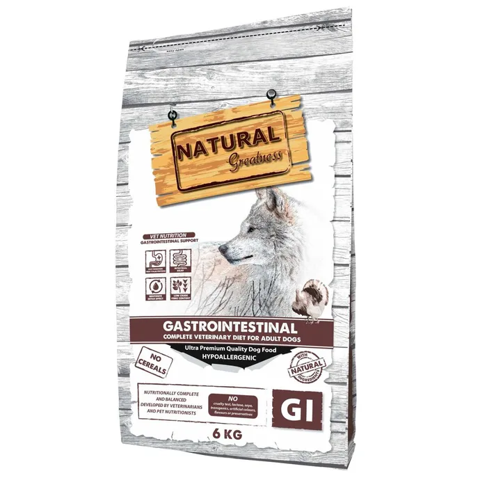 Główne zdjęcie produktu Natural Greatness GASTROINTESTINAL veterinární dieta pro psy 2 kg