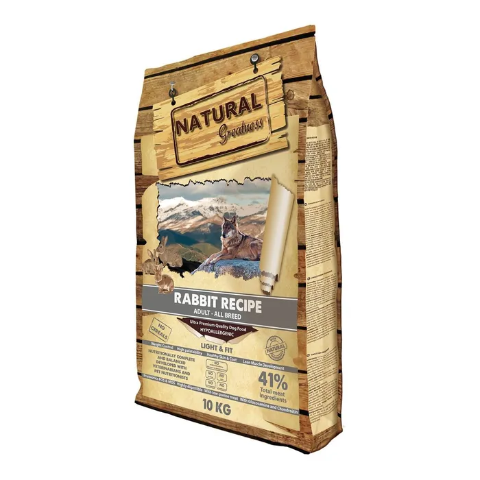 Główne zdjęcie produktu Natural Greatness Rabbit Recipe All Br.Light,Fit/králík 10 kg