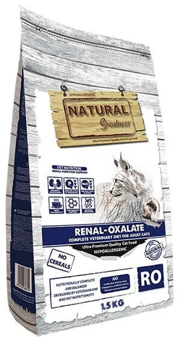 Główne zdjęcie produktu Natural Greatness RENAL-OXALATE veterinární dieta pro kočky 1,5 kg