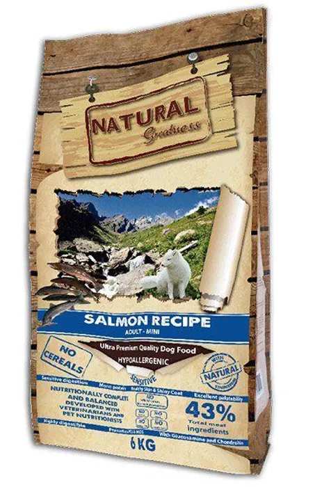 Główne zdjęcie produktu Natural Greatness Salmon Recipe Mini Sensitive /losos 6 kg