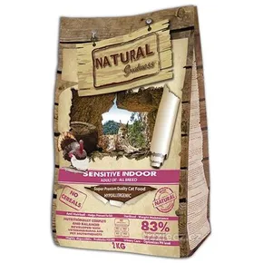 Natural Greatness Sensitive Indoor Cat Rec./kurczak, indyk/ 600g