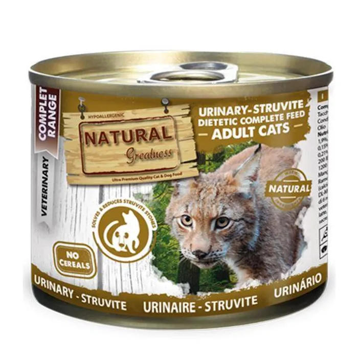 Główne zdjęcie produktu Natural Greatness URINARY-STRUVITE veterinární dieta, konzerva pro kočky 200g