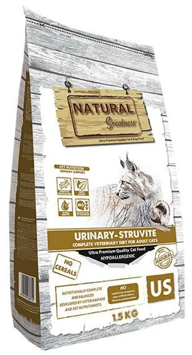 Główne zdjęcie produktu Natural Greatness URINARY-STRUVITE veterinární dieta pro kočky 1,5 kg